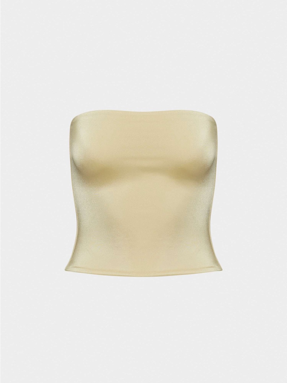 NWTS Aritzia contour metallic gold tube top